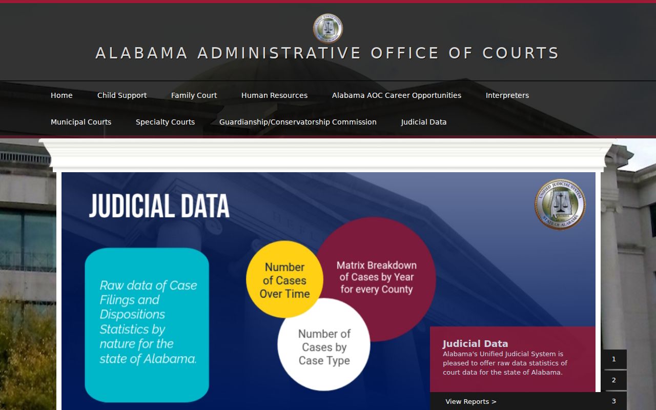 Mobile County court docket Alabama court system access page