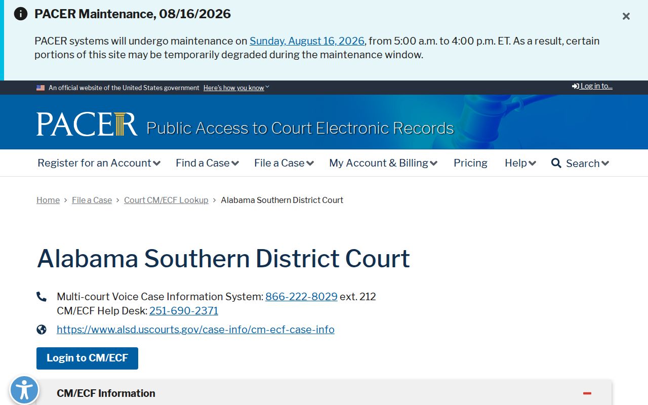 Chickasaw court docket federal court routing source